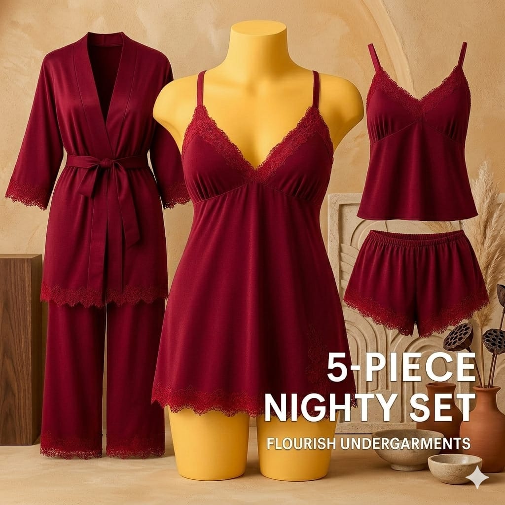 5-PIECE NIGHTY SET" in a bold, white sans-serif font - Image 10