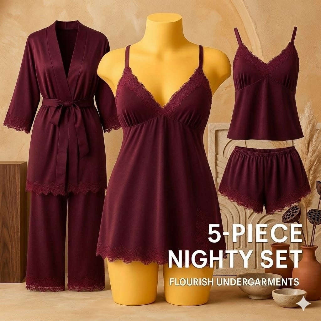 5-PIECE NIGHTY SET" in a bold, white sans-serif font - Image 6