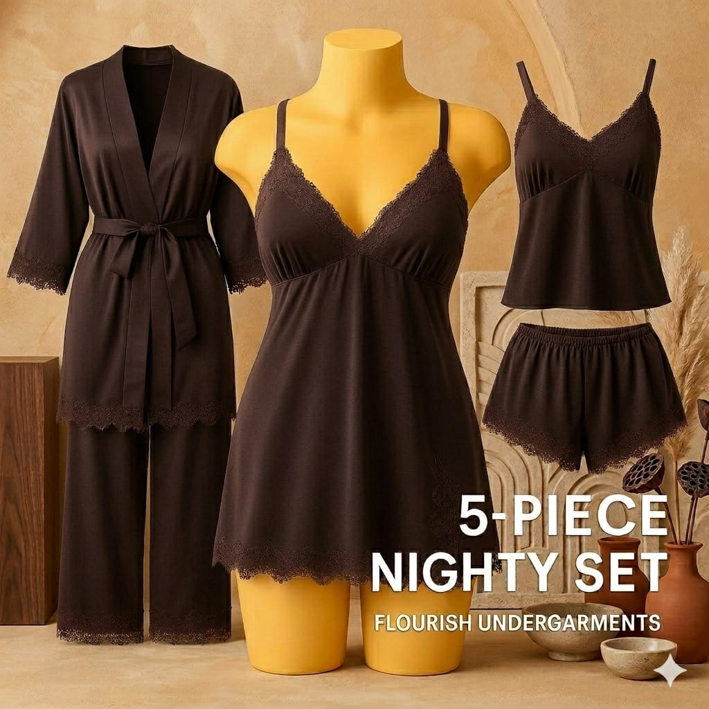 5-PIECE NIGHTY SET" in a bold, white sans-serif font - Image 2