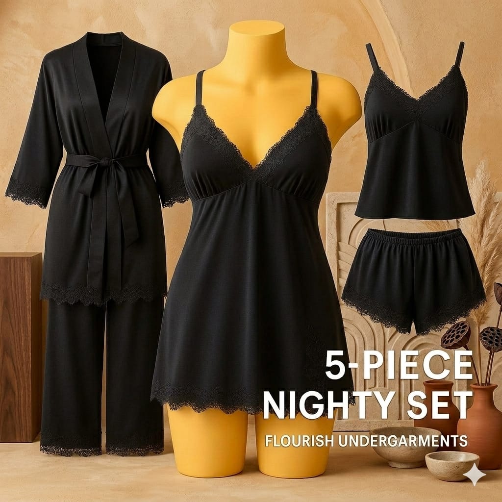 5-PIECE NIGHTY SET" in a bold, white sans-serif font - Image 8